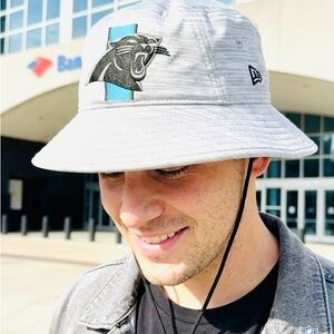 NEW ERA Carolina Panthers NFL On Field Bucket Hat Gray Sz M/L  NWOT